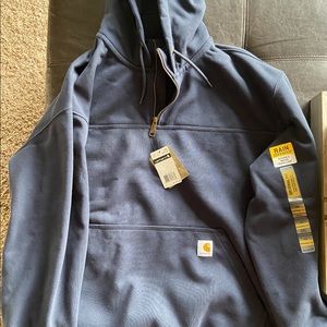 NWT Men’s Carhartt Rain Defender Quarter Zip XXL
